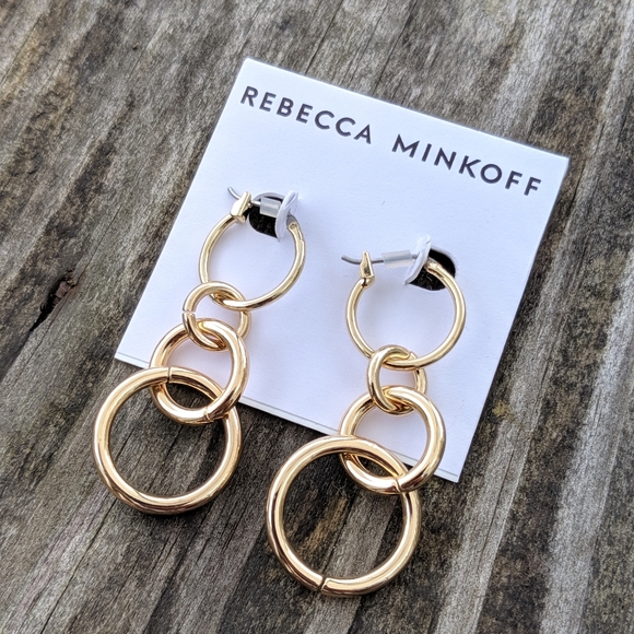 Rebecca Minkoff drop ring earrings NWT - Picture 4 of 7